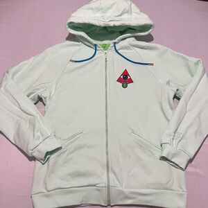 Cash App Full Zip Hoodie Men's Large Light Green Embroidered All Seeing Eye